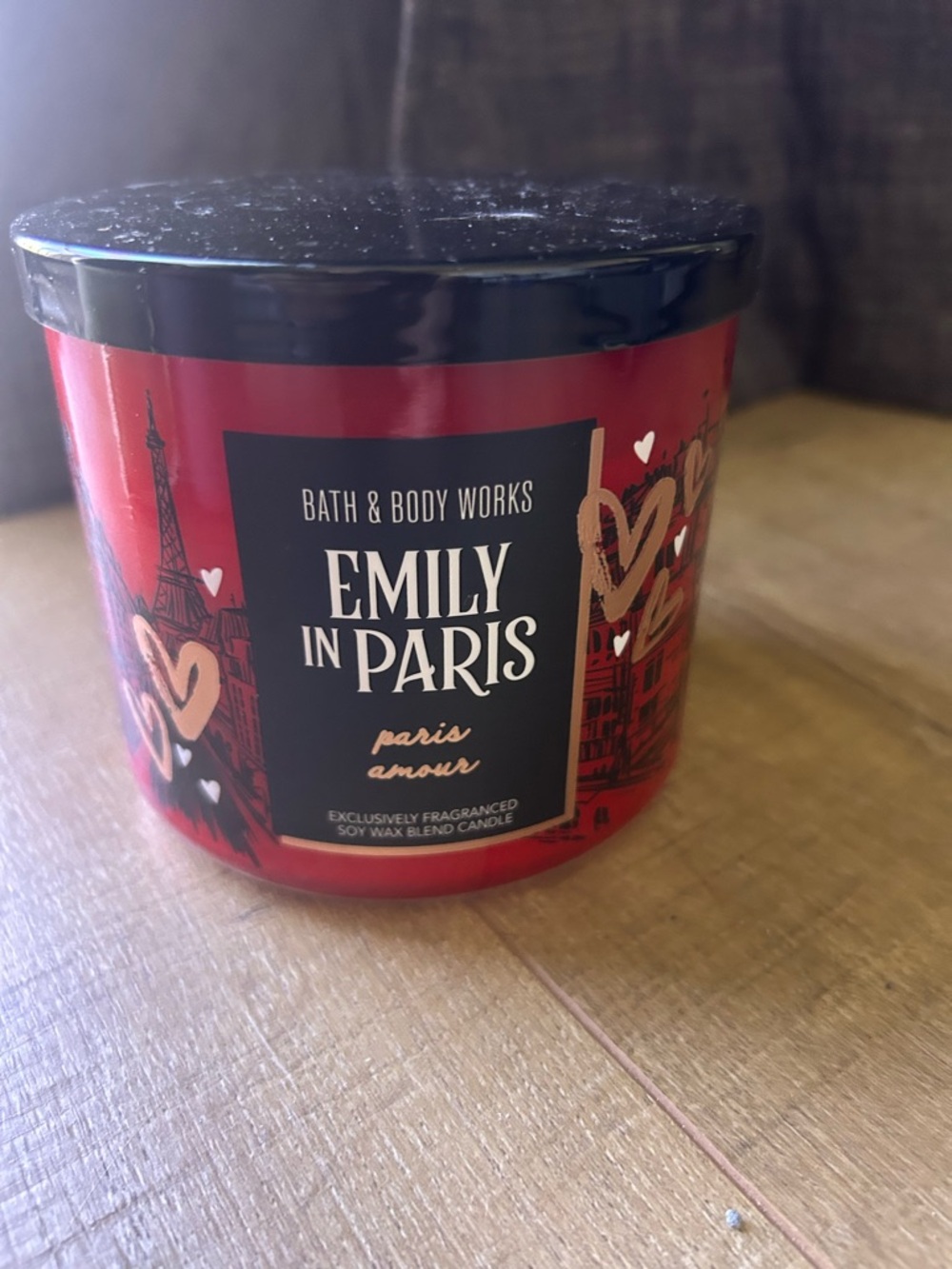 Bath & Body Works Emily in Paris Red & Black Decorative Candle
